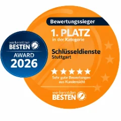 Über uns 2 werkenntdenBESTEN Award: 1. Platz Schlüsseldienste Stuttgart für Schnell Schlüsseldienst Stuttgart e.K.